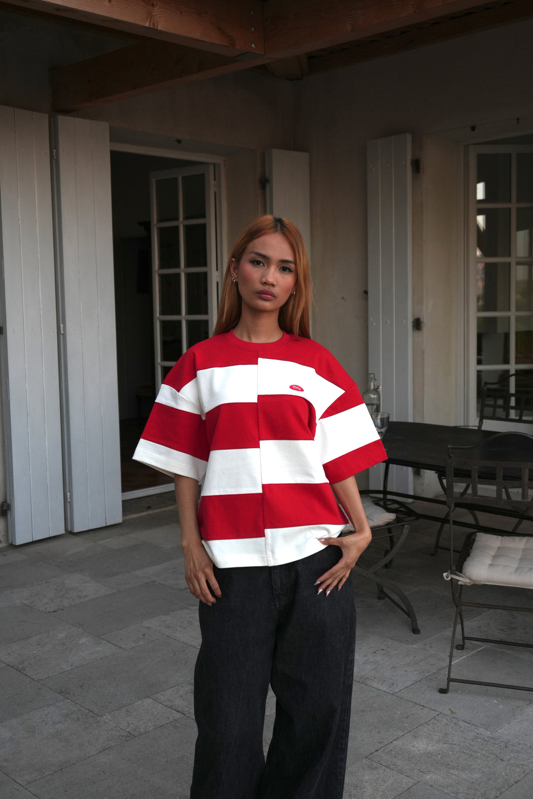 "STRIPPED T-SHIRT"