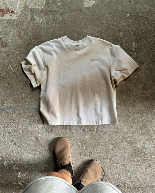 BEIGE GRADIENT TEE