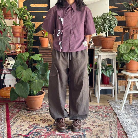 UPCYCLED SHIRT 27 — PRUNE