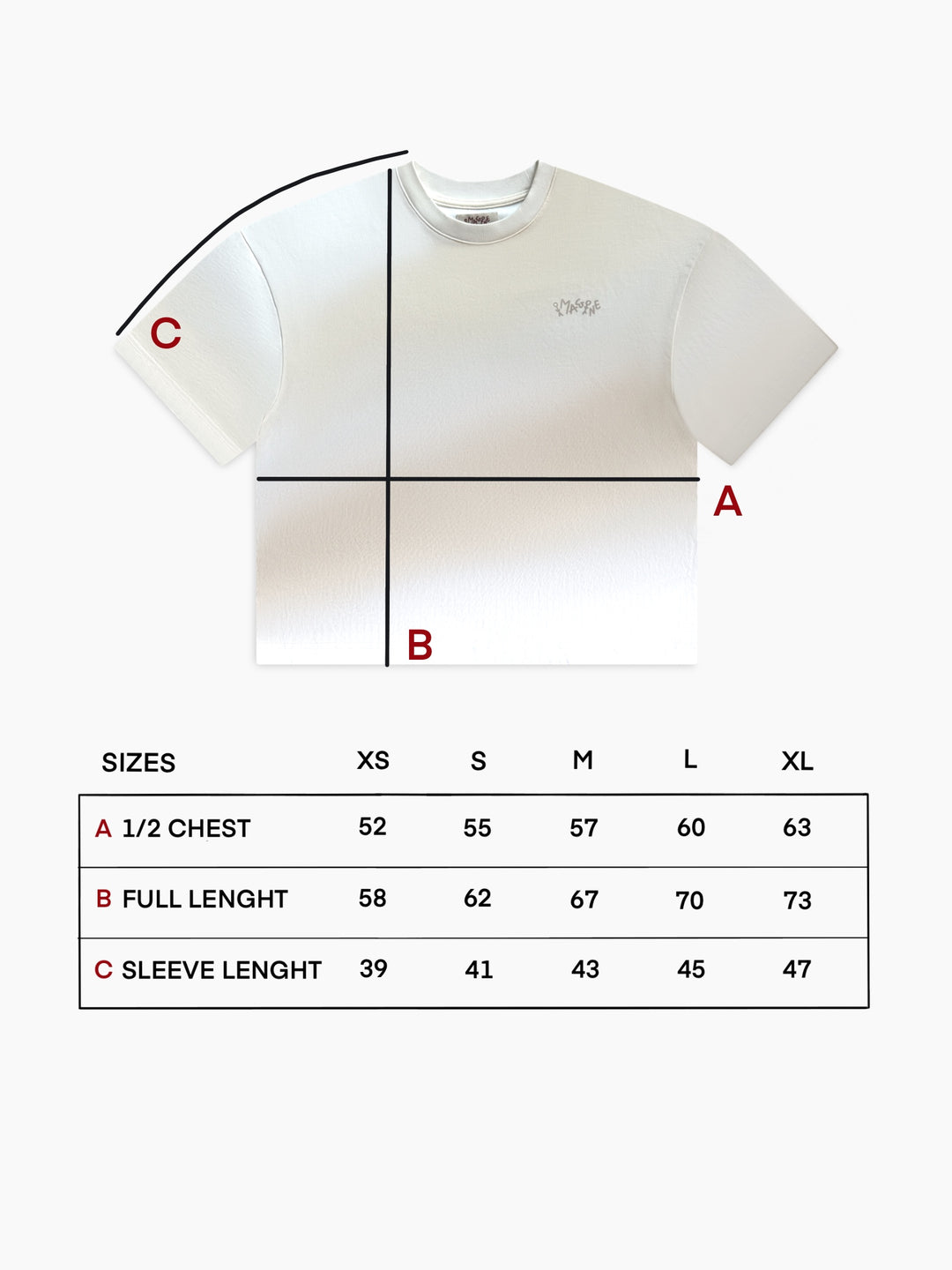 BEIGE GRADIENT TEE