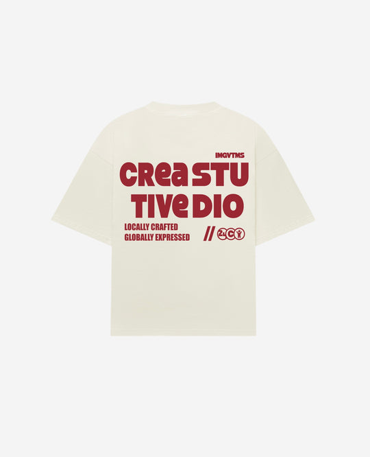 CREAM CREATIVE TEE