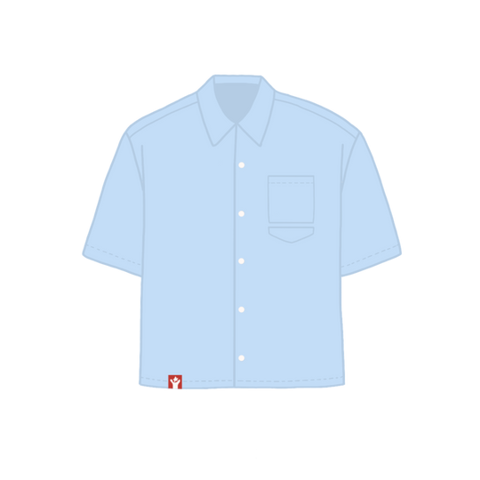 "PLAIN BLUE RED LOGO" SHIRT