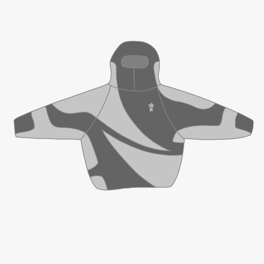 GREY V1 HOODED SHERPA