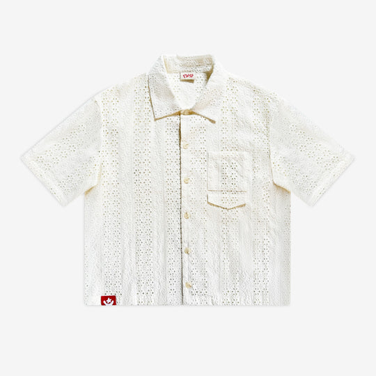 "CREAM RED LOGO" SHIRT
