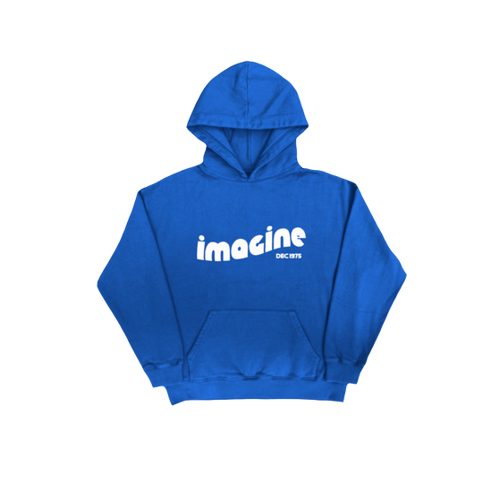 IMAGINE1975 RETRO HOODIE ROYAL BLUE 